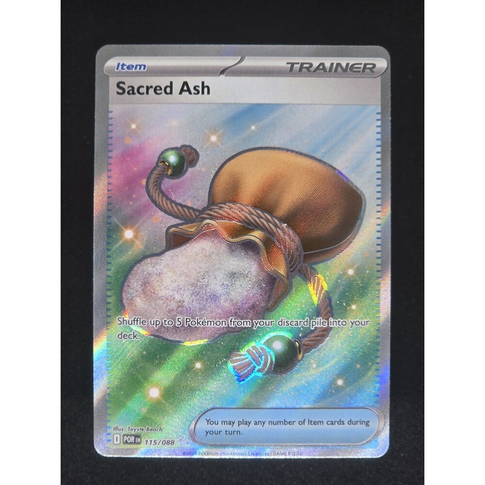Sacred Ash 115/088 Ultra Rare Full Art Trainer Perfect Order Pokemon Card NM